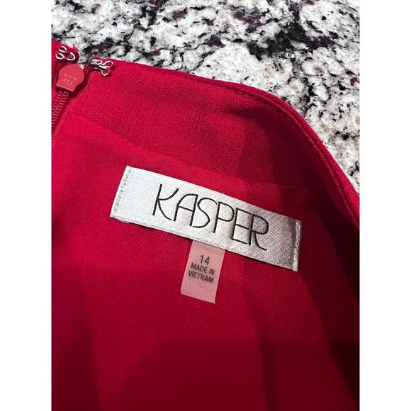 Kasper NWT women’s dress size 14 red - Picture 5 of 7